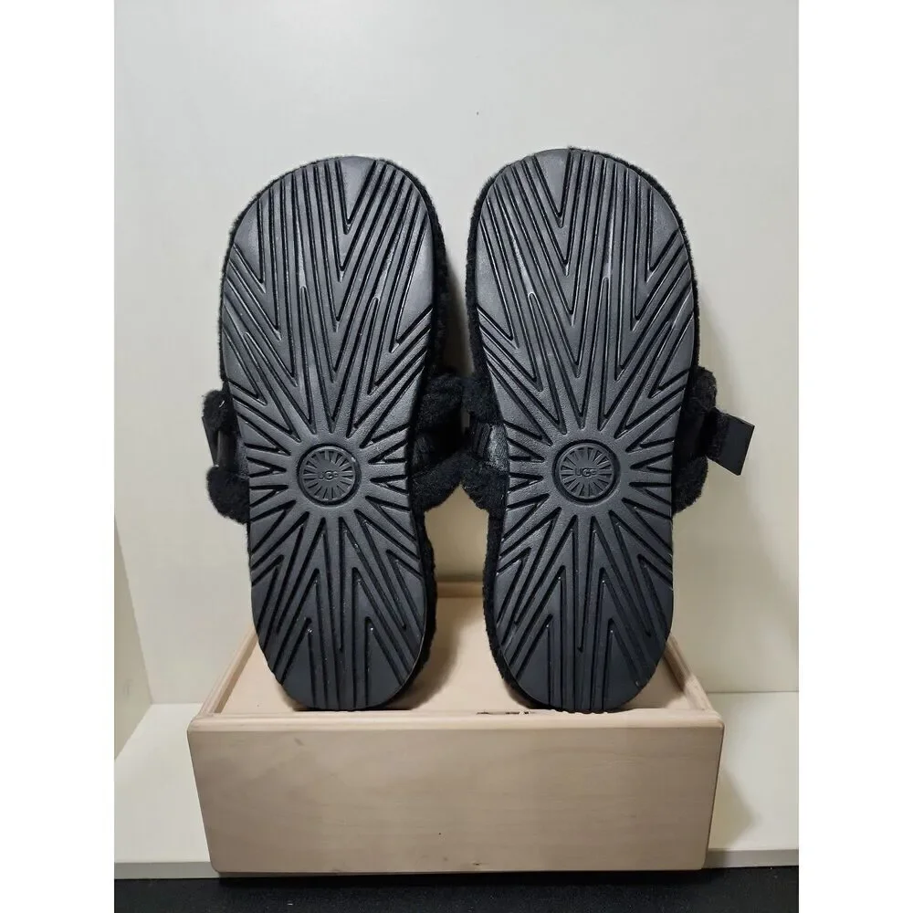 Ugg Australia Black Fluff It Slides Men display picture 3